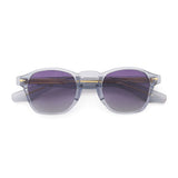 KYLIE | Transparent Grey | Gold Accent | Gradient Lens | Polarized Sunglasses