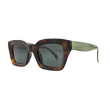 DELPHI | Tortoise | Transparent Green | Smoky Lens | Polarized Sunglasses