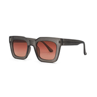 POLLY | Polarized Sunglasses | Matt Crystal Grey | Orange Lens