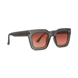 POLLY | Polarized Sunglasses | Matt Crystal Grey | Orange Lens