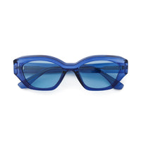 AIDEN | Transparent Blue | Blue Lens | Polarized Sunglasses