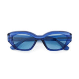 AIDEN | Transparent Blue | Blue Lens | Polarized Sunglasses