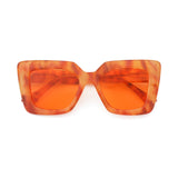 MONIQUE | Amber Tortoise | Orange Lens | Polarized Sunglasses