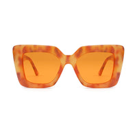 MONIQUE | Amber Tortoise | Orange Lens | Polarized Sunglasses