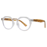 PARKER | Clear | Light Tortoise Temples | Blue Light