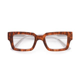 JONAH | Amber Tortoise | Transparent Matte Clear| Blue Light