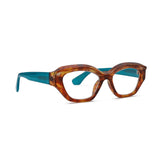 PIPER | Transparent Tortoise | Turquoise | Blue Light