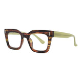 RAZ |Brown Green Stripes | Lime Green