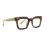 RAZ |Brown Green Stripes | Lime Green