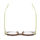 SERAPHINA | Brown | Light Green Temples | Blue Light