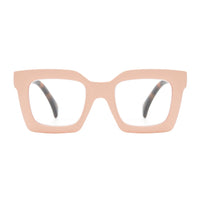 FIONA | Matte Peach | Tortoise Temples | Blue Light