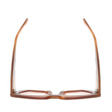 LUMI | Striped Light Brown  | Pink Lens