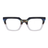 CAMILLE | Striped Blue | Ivory