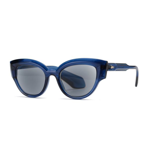 SIBEL | Transparent Navy Blue | Tinted Reader