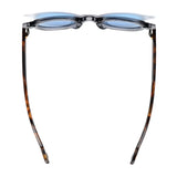 DEVAN | Transparent Grey | Tortoise Temples | Blue Lens