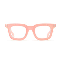 OLIVIA | Pink | Matte Gold Temples | Blue Light