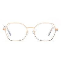 MELISSA | Gold Metal Frame | Clear Accent