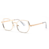 MELISSA | Gold Metal Frame | Clear Accent