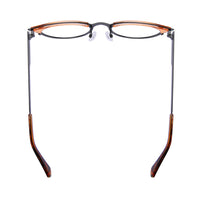 ETHAN | Matte Black Metal Frame | Brown Accent