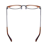 ETHAN | Matte Black Metal Frame | Brown Accent