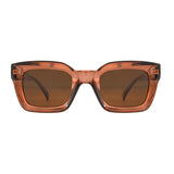 DELPHI | Transparent Brick | Brown Lens | Polarized Sunglasses