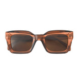 DELPHI | Transparent Brick | Brown Lens | Polarized Sunglasses