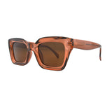 DELPHI | Transparent Brick | Brown Lens | Polarized Sunglasses