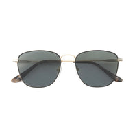 ELLE | Gold Frame | Bone Tortoise Tips | Green Lens | Polarized Sunglasses