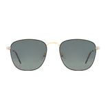 ELLE | Gold Frame | Bone Tortoise Tips | Green Lens | Polarized Sunglasses