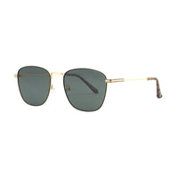 ELLE | Gold Frame | Bone Tortoise Tips | Green Lens | Polarized Sunglasses