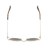 ELLE | Gold Frame | Bone Tortoise Tips | Green Lens | Polarized Sunglasses