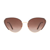 LOTUS | GOLD FRAME | BROWN CATEYE ACCENT | TORTOISE TIPS | BROWN LENS | Polarized Sunglasses