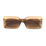 MARA | Polarized Sunglasses | Crystal Clear Light Brown