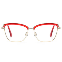 CLOVE | Gold Metal Frame |  Red Accents