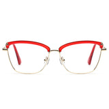 CLOVE | Gold Metal Frame |  Red Accents