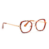 MELISSA | Gold Metal Frame | Tortoise Accent