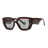 NYLA | Polarized Sunglasses | Dark Cherry | Black Streaks