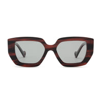 NYLA | Polarized Sunglasses | Dark Cherry | Black Streaks