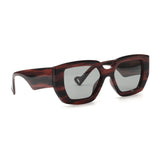 NYLA | Polarized Sunglasses | Dark Cherry | Black Streaks