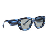 NYLA | Polarized Sunglasses | Blue | Black Streaks